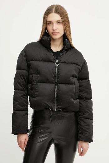 Bunda Guess ANTONIA čierna farba, zimná, oversize, W5RL04 WGVD2