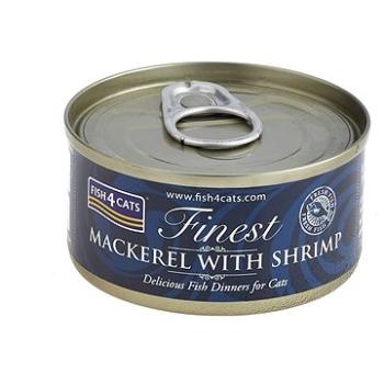 FISH4CATS Konzerva pre mačky Finest makrela s krevetami 70 g (5056008806880)