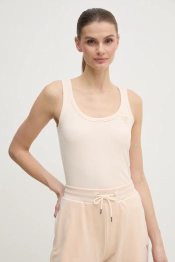 Top Guess COLETTE dámsky, béžová farba, V4YP06 K8RT2