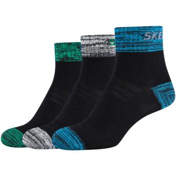 Skechers  3PPK Boys Mesh Ventilation Quarter Socks  Ponožky Viacfarebná