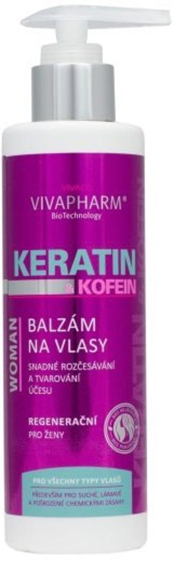 VIVAPHARM Keratínový balzam na vlasy s kofeínom pre ženy 200 ml