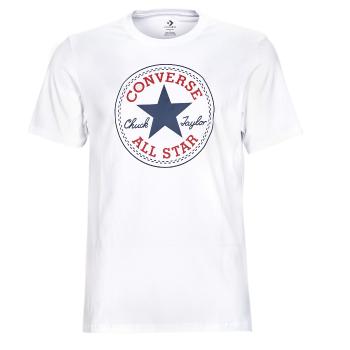 Converse  GO-TO CHUCK TAYLOR CLASSIC PATCH TEE  Tričká s krátkym rukávom Biela