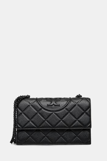 Kabelka Tory Burch Fleming Soft Grain čierna farba, 169791-001