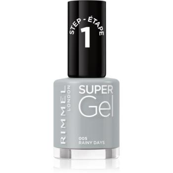 Rimmel Super Gel gélový lak na nechty bez použitia UV/LED lampy odtieň 005 Rainy Days 12 ml