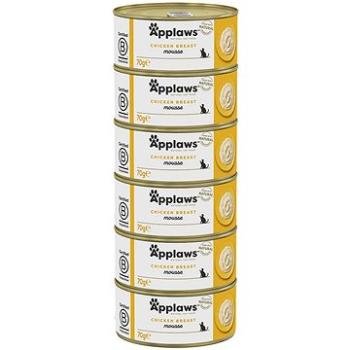 Applaws konzerva Mousse Kuracie prsia 6× 70 g (5060481897549)