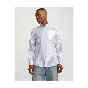 Jack & Jones  12182486 OXFORD  Košele s dlhým rukávom Modrá