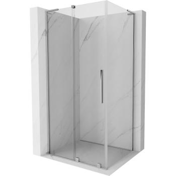MEXEN/S - Velar L sprchovací kút, posuvné dvere 120 x 110 cm, transparent, chróm 871-120-110-03-01