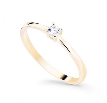 Cutie Diamonds Zásnubný prsteň zo zlata s diamantom DZ8008-10-X-1 61 mm