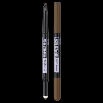 MAYBELLINE NEW YORK NY Express Brow Satin Duo 02 Medium Brown Ceruzka a púder na obočie duo