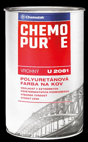 U 2081 CHEMOPUR E - Vrchná polyuretánová farba 1999 - čierna 4 l