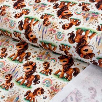 Teplákovina Pretty unicorns design A digital print