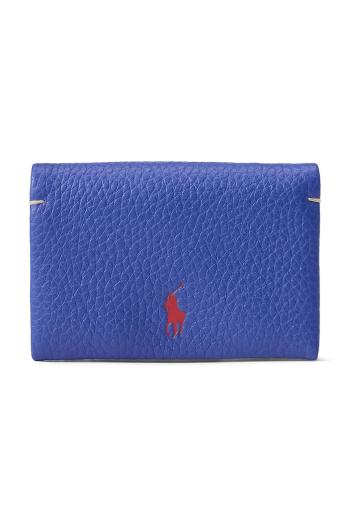 Kožená peňaženka Polo Ralph Lauren dámska, fialová farba, 427949873