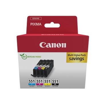 Canon CLI-551 6509B015 farebná (CMYK) sada originálna cartridge