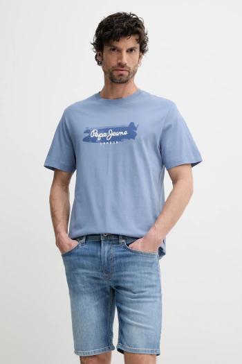 Bavlnené tričko Pepe Jeans PICTHON pánske, s potlačou, PM509782