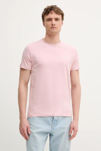 Tričko Pepe Jeans ORIGINAL BASIC 3N pánske, šedá farba, s potlačou, PM508212