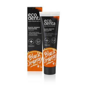 ECODENTA Čierna bieliaca zubná pasta s pomarančovou príchuťou 100 ml