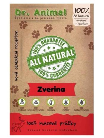 Dr. Animal zverina mäsové prúžky 80 g