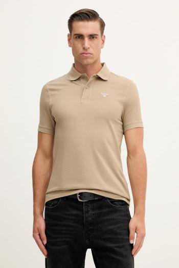 Bavlnené polo tričko Barbour ESSENTIALS čierna farba, jednofarebné, MML0358