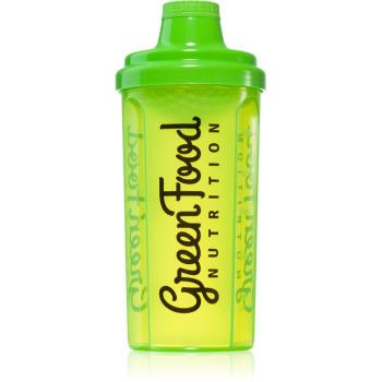 GreenFood Nutrition Shaker športový šejker Transparent Green 500 ml