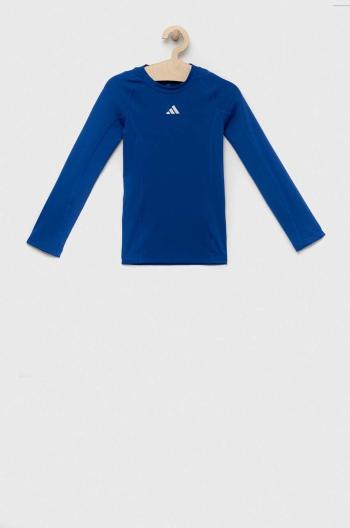 Detské tričko s dlhým rukávom adidas Performance jednofarebné