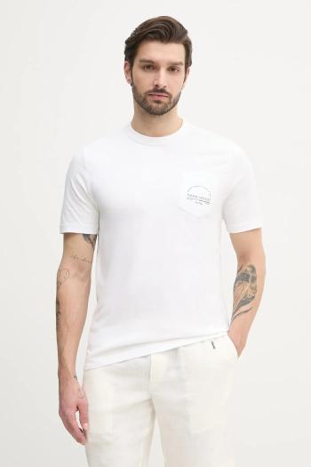 Bavlnené tričko Tommy Hilfiger pánske, biela farba, s potlačou, MW0MW38623