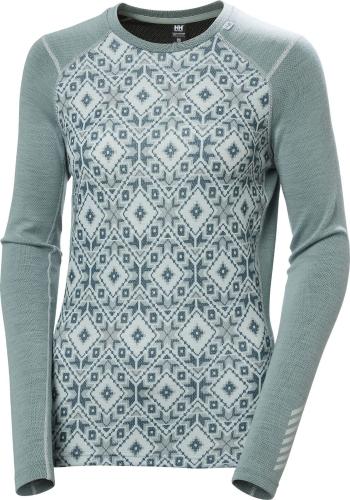 Helly Hansen Women’s LIFA Merino Midweight Graphic Long-Sleeve Crew Cactus Star S Termoprádlo