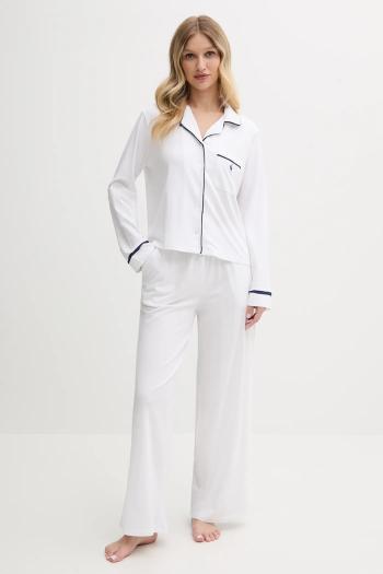 Pyžamo Polo Ralph Lauren dámske, biela farba, 4P0229