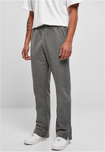 Urban Classics Heavy Terry Garment Dye Slit Sweatpants darkshadow - S