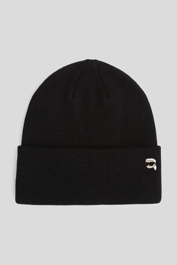 Čiapka Karl Lagerfeld čierna farba, A3W33145