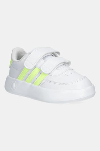 Detské tenisky adidas BREAKNET 2.0 biela farba, JI0929