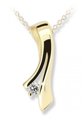 Cutie Diamonds Slušivý prívesok zo žltého zlata s diamantom DZ6310-1796-40-00-X-1