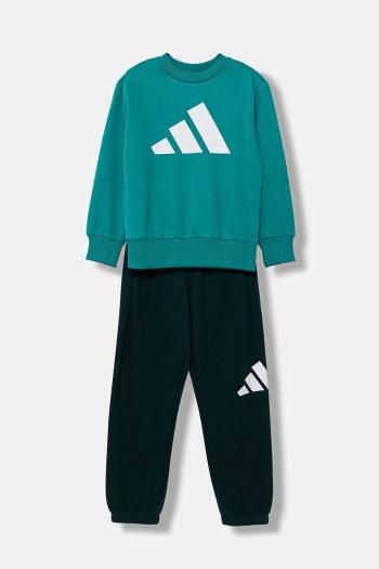 Detská tepláková súprava adidas zelená farba, JV9938