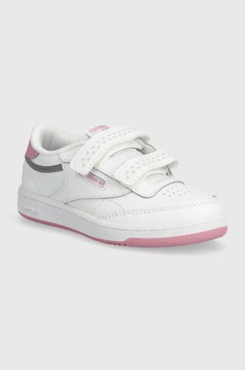 Detské kožené tenisky Reebok Classic Club C biela farba, 100075110
