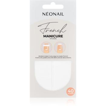 NEONAIL French Manicure Stickers nálepky na nechty typ 02 40 ks