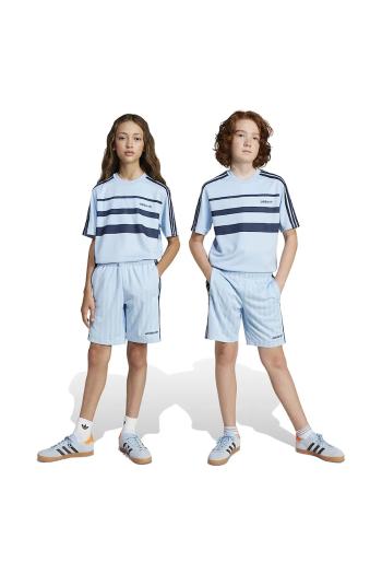 Detské krátke nohavice adidas Originals s nášivkou, nastaviteľný pás JC9045