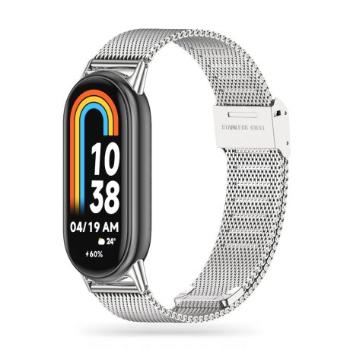 Tech-Protect Milanese remienok na Xiaomi Smart Band 8 / 9, silver