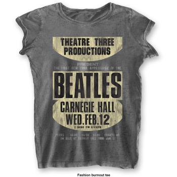 The Beatles tričko Carnegie Hall Šedá L