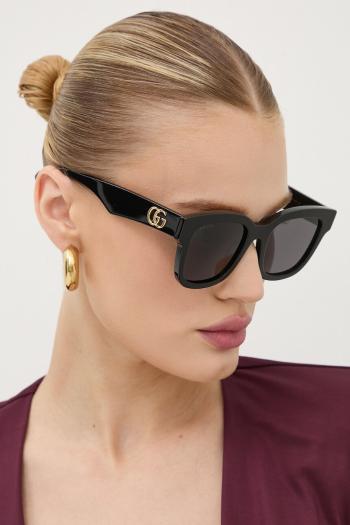 Slnečné okuliare Gucci dámske, čierna farba, GG0998S