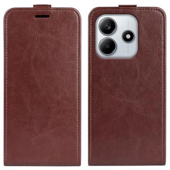 Vyklápacie puzdro pre Xiaomi Redmi Note 14 hnedé