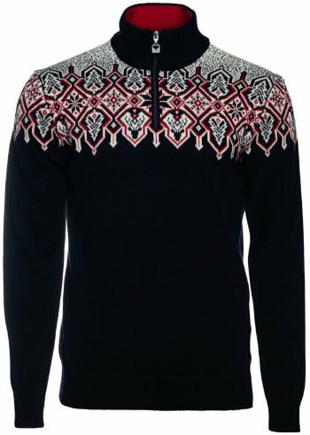 Dale of Norway Winterland Mens Merino Wool Sweater Navy/Off White/Raspberry XL Sveter