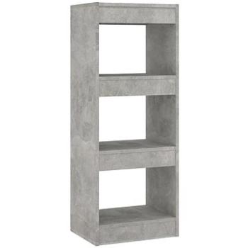 Shumee deliaca stena betónovo sivá 40 × 30 × 103 cm drevotrieska, 811614