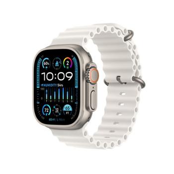 APPLE WATCH ULTRA 2 GPS + CELLULAR, 49MM TITANIUM CASE WITH WHITE OCEAN BAND, MREJ3CS/A