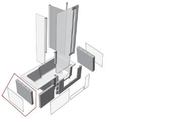 Panel k vani Juwel Duett 75 cm akrylát DUP011WS