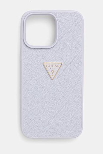 Puzdro na mobil Guess iPhone 16 Pro Max fialová farba, GUHCP16XPGP4STRU