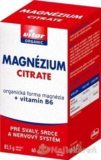 VITAR MAGNÉZIUM CITRATE + Vitamín B6 tabliet 60 ks