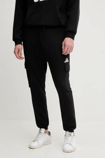 Tepláky adidas Feelcozy čierna farba, jednofarebné, JE3865