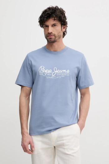 Bavlnené tričko Pepe Jeans DUMAS TEE pánske, s potlačou, PM509769