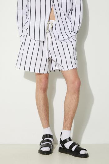 Bavlnené šortky MKI MIYUKI ZOKU Striped Shorts čierna farba, STRIPED.SHORTS