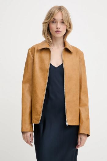 Bunda Rag & Bone hnedá farba, prechodná, WAW25P2001LE01