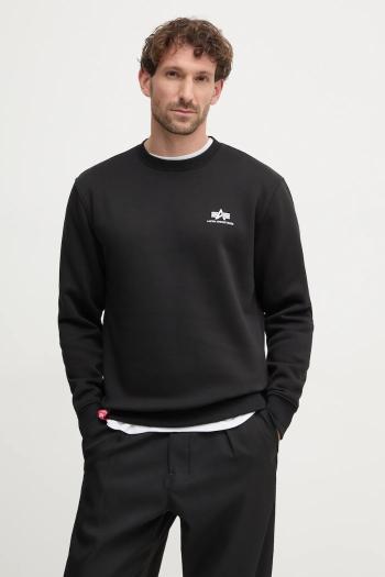 Mikina Alpha Industries Bluza Alpha Industries 188307 03 pánska, čierna farba, jednofarebná, 188307